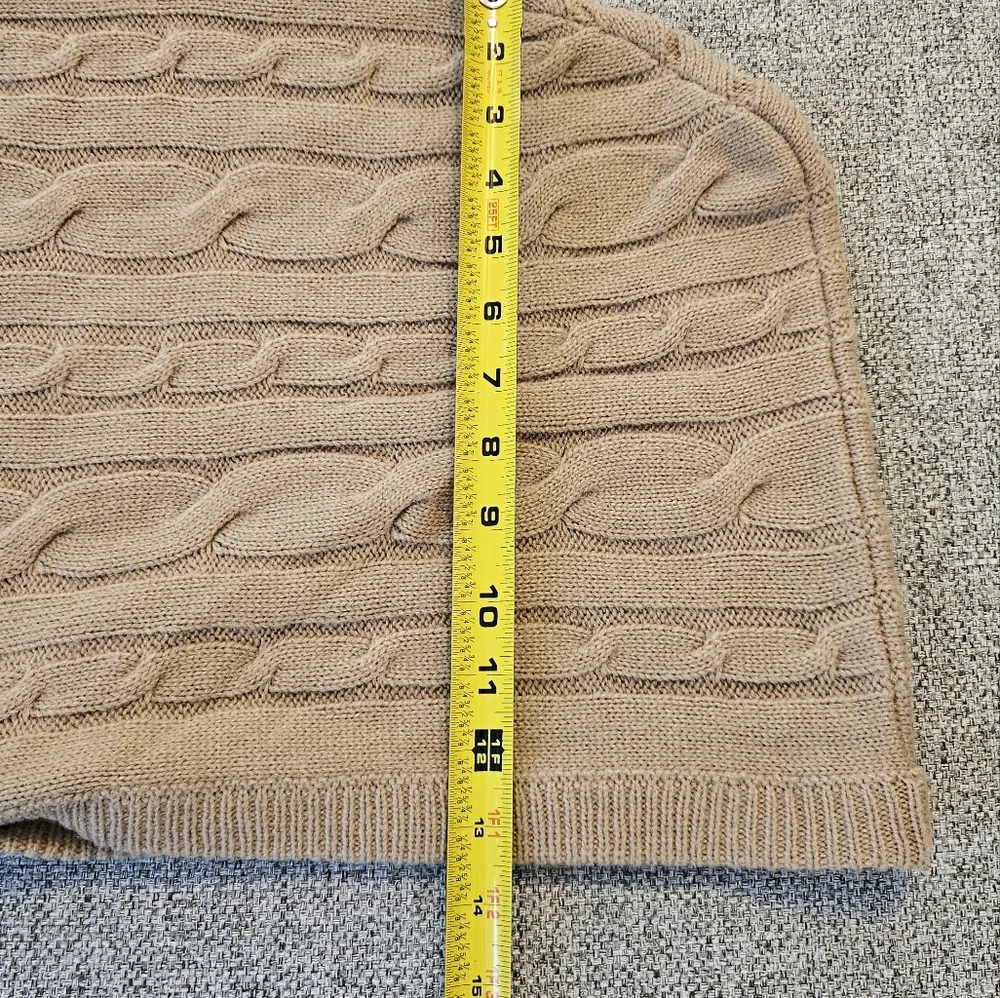 Micheal kors Dog Wrap Sweater Large Pets Tan/Gold Buttons
